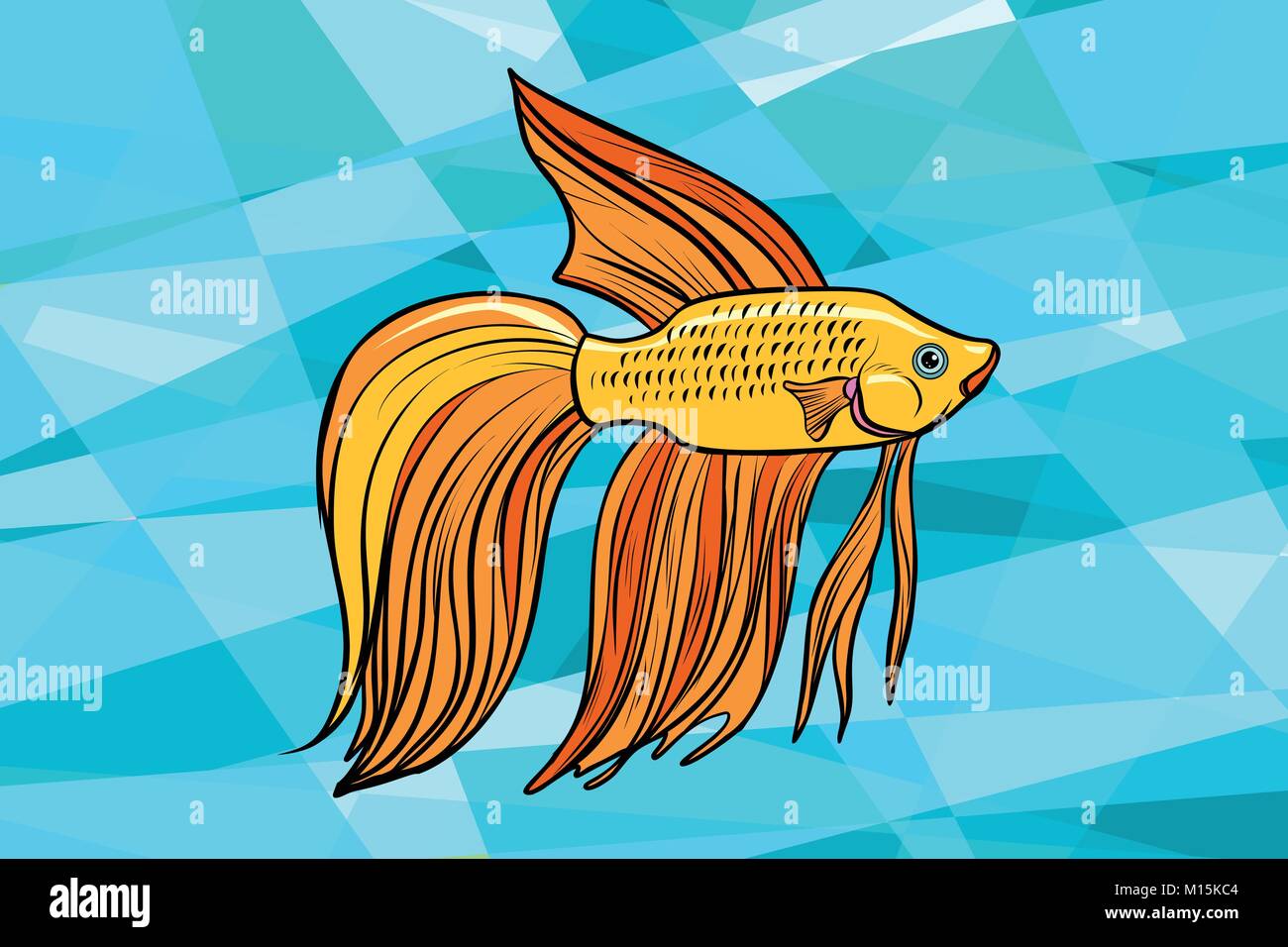 Galletto pesci d'acquario Illustrazione Vettoriale