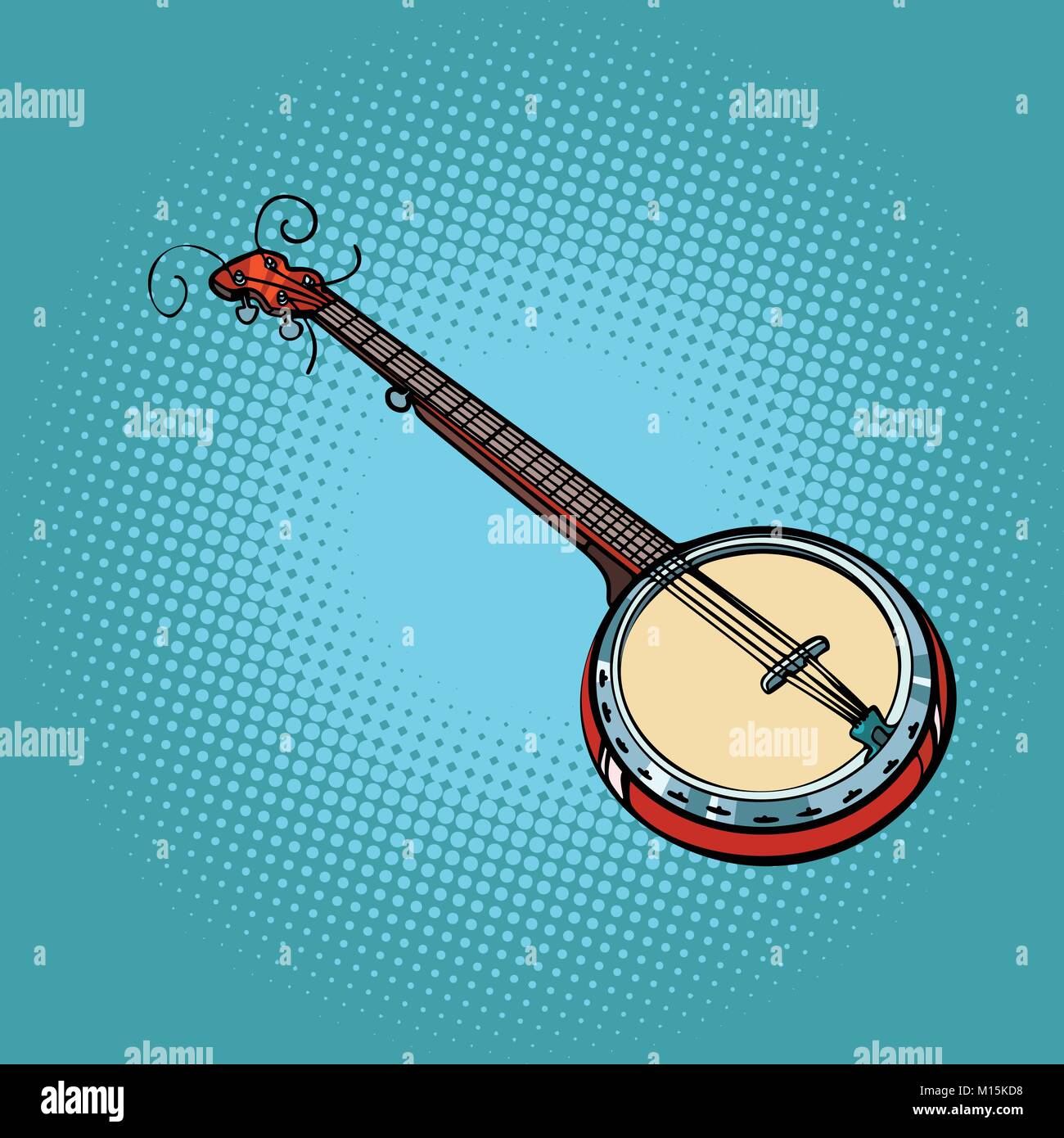 Banjo strumento musicale Illustrazione Vettoriale