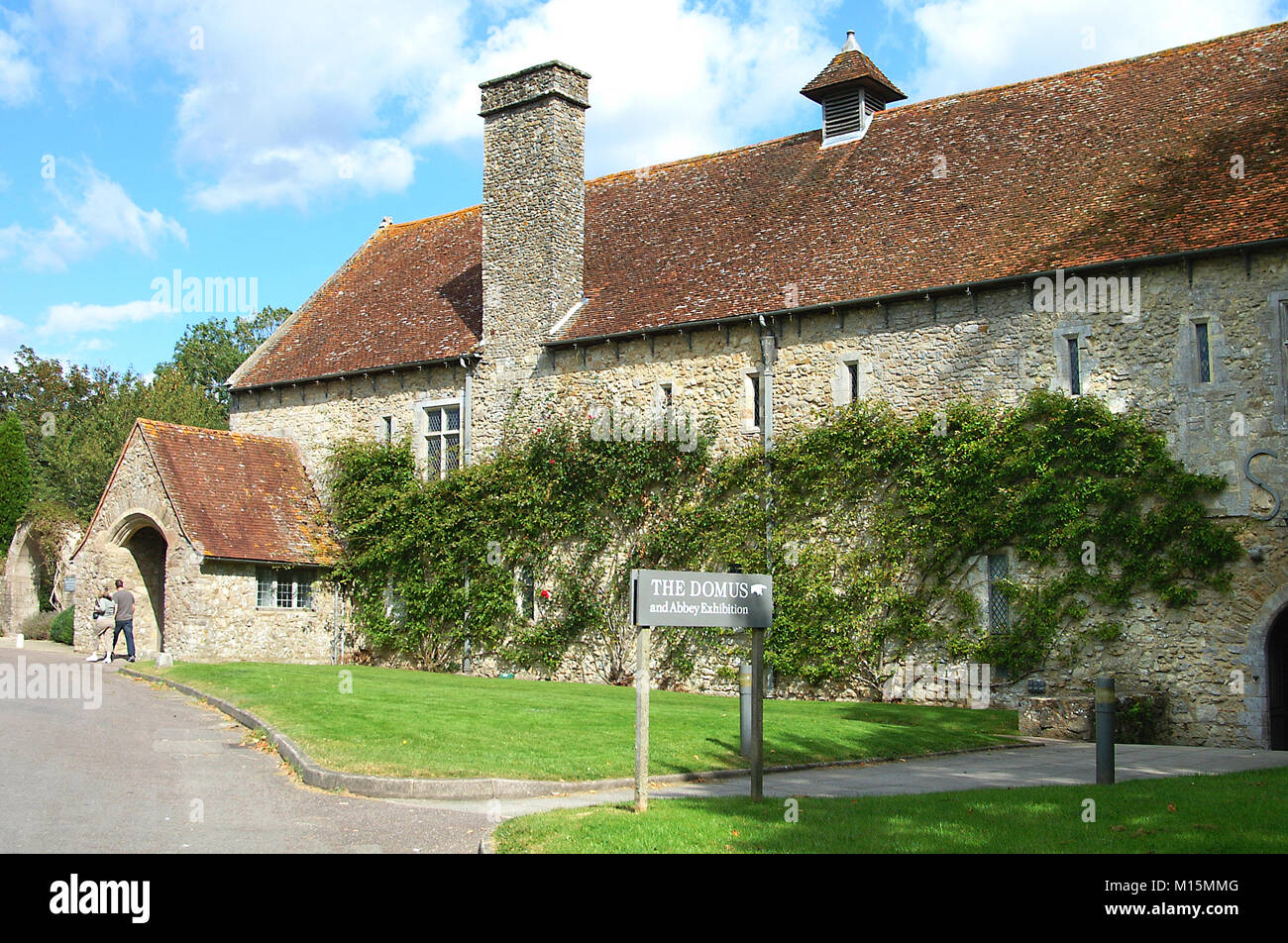 La Domus, Beaulieu Abbey, Beaulieu, Hampshire, Inghilterra, Regno Unito Foto Stock