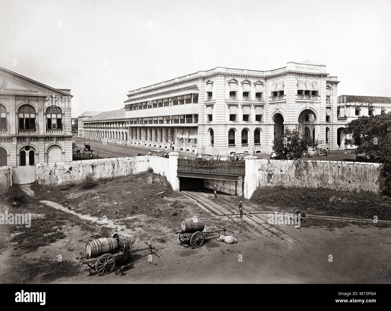 Grand Oriental Hotel, Colombo, Ceylon (Sri Lanka), c.1880's Foto Stock