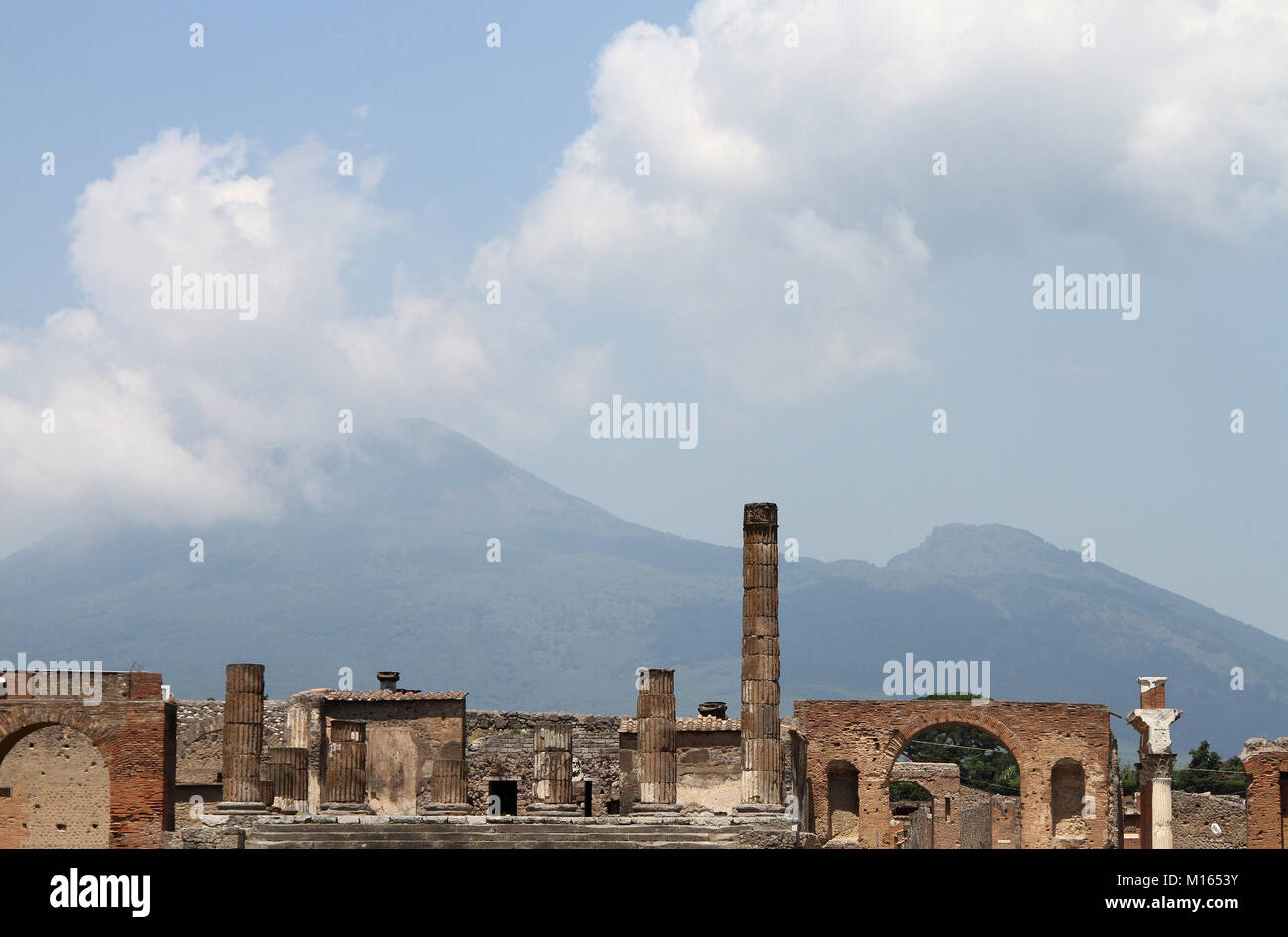 Tempio di Giove, Pompei, Campania, Italia. Foto Stock