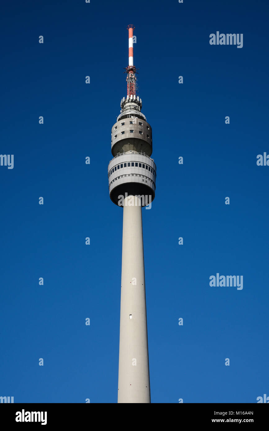 Florian, Florianturm, la torre della TV, Westfalenpark, Dortmund, Renania settentrionale-Vestfalia, Germania Foto Stock