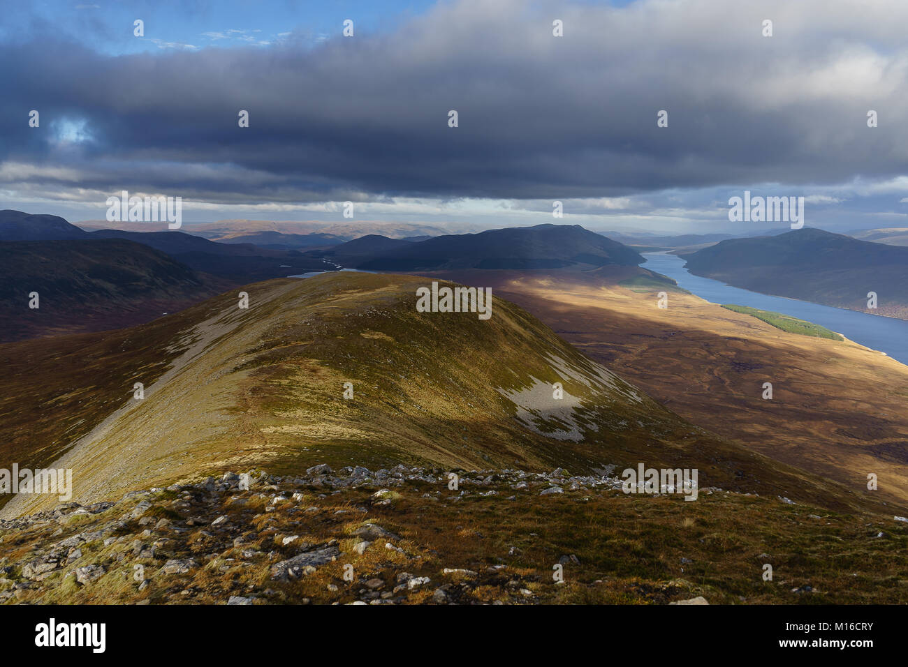 Ben Alder e Culra station wagon, Dalwhinnie Foto Stock