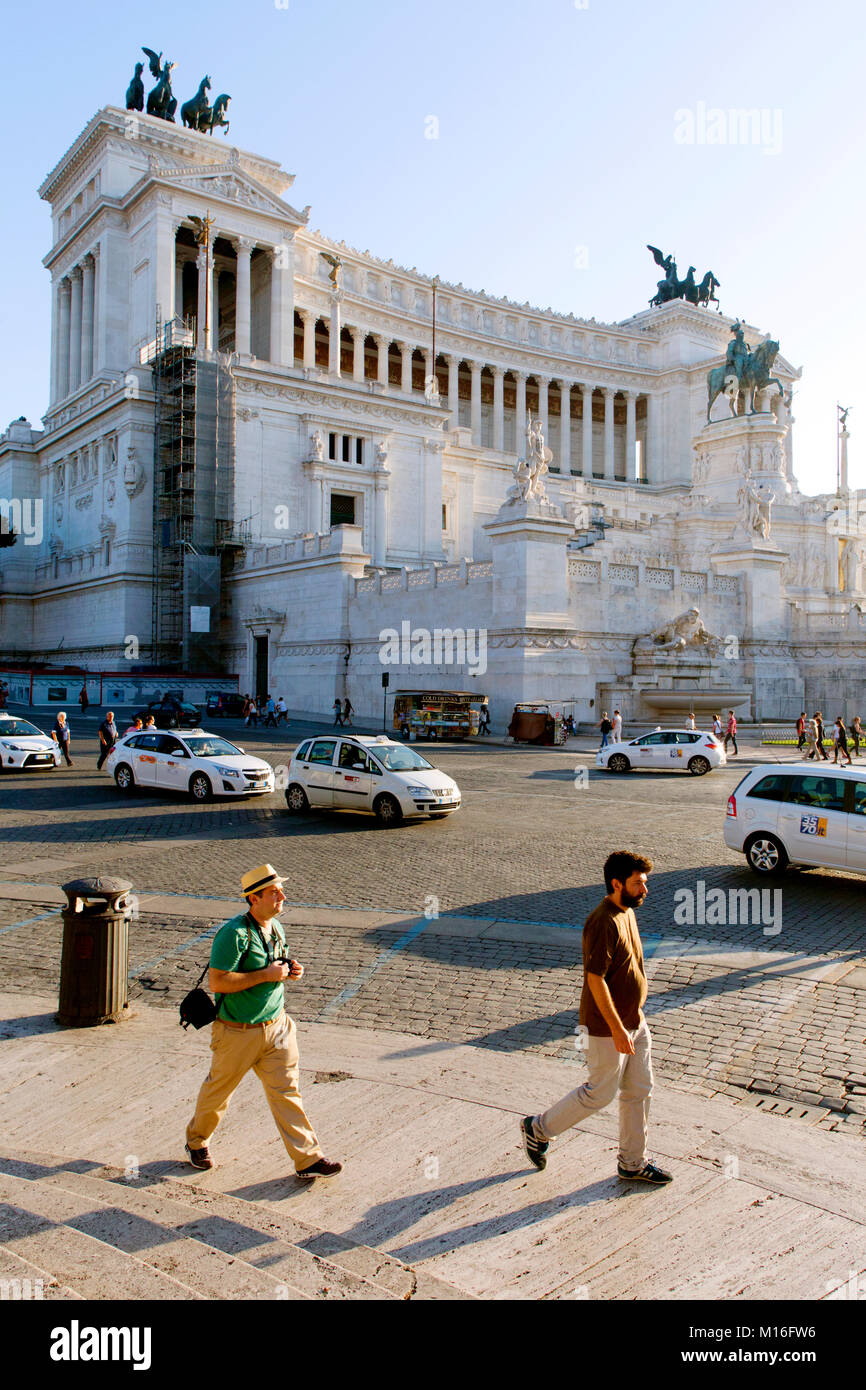 Altare della Patria / Altare della Patria aka Monumento Nazionale a Vittorio Emanuele II / Monumento Nazionale a Vittorio Emanuele II, Roma, Italia Foto Stock