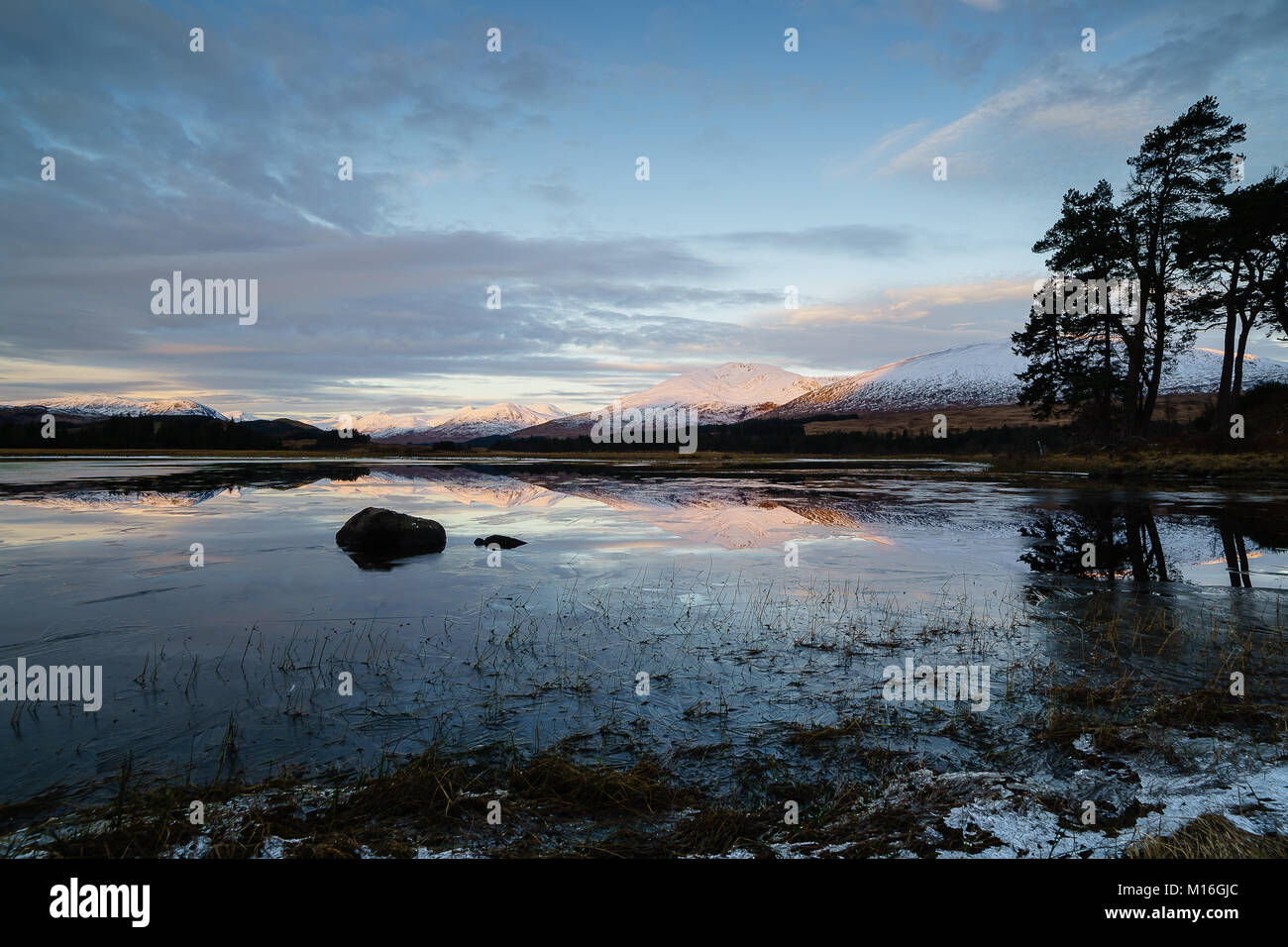 Il Monte Nero, Loch Tulla e Rannoch Moor Foto Stock