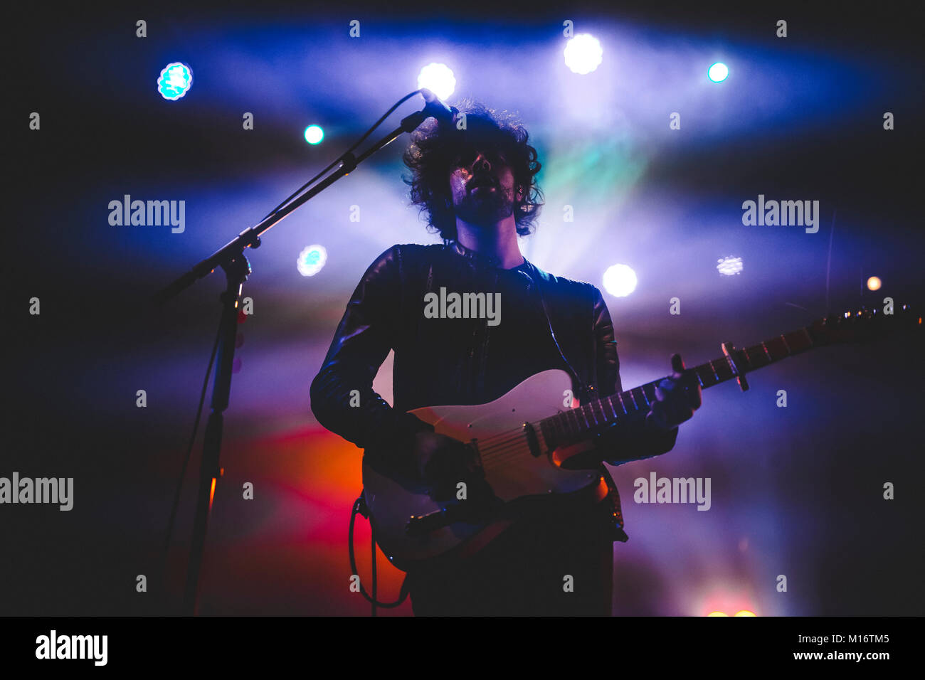 Bologna, Estragon Club 26.01.2018. Canova italian indie rock band di eseguire in Avete ragione Club credito Tour Luigi RIzzo/Alamy Live News Foto Stock