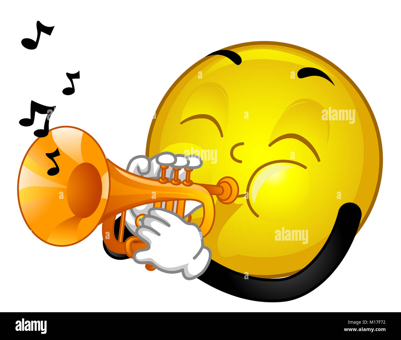 Cartoon trumpet instrument music wind immagini e fotografie stock ad