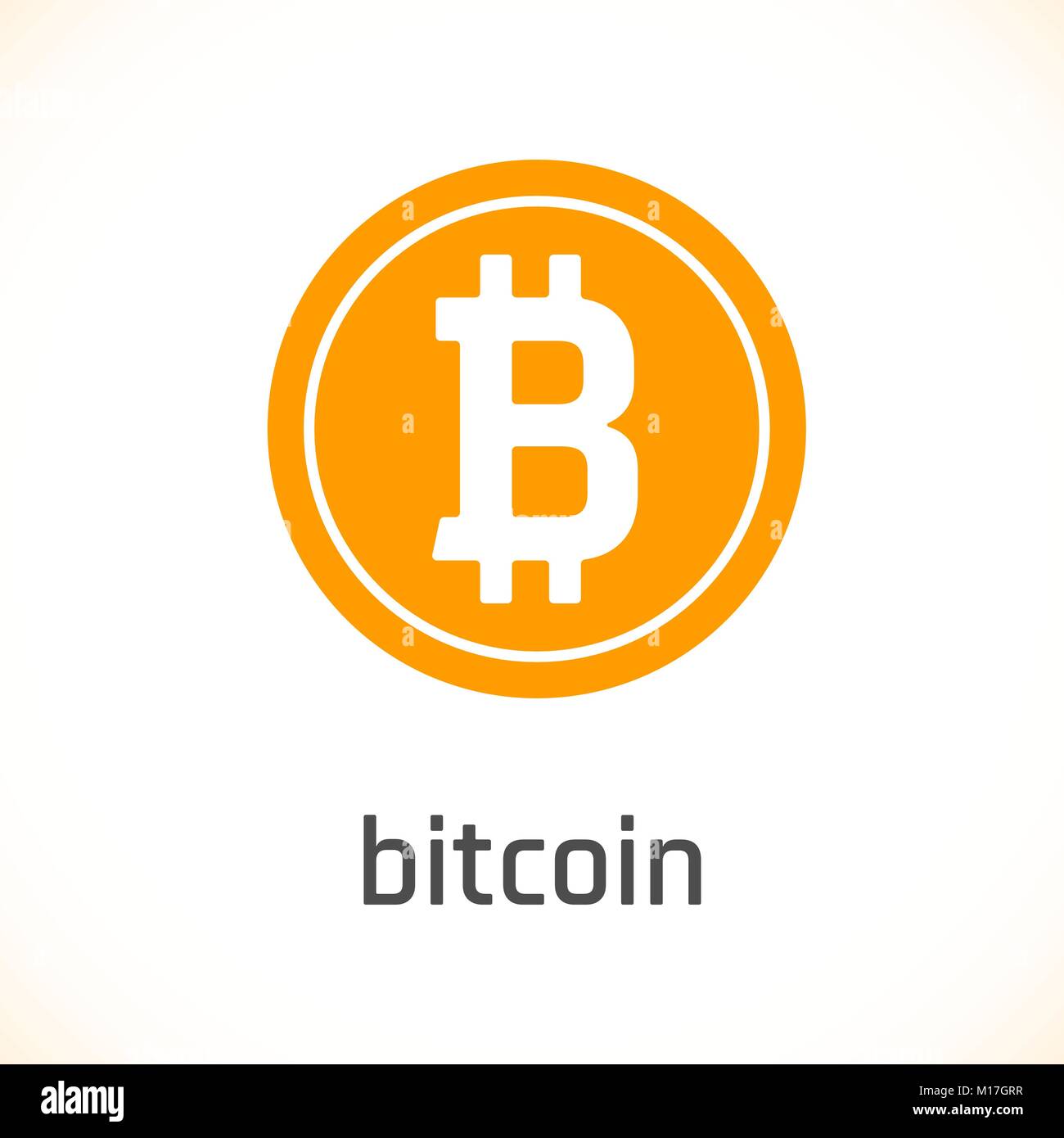 Icona Bitcoin. illustrazione vettoriale Illustrazione Vettoriale