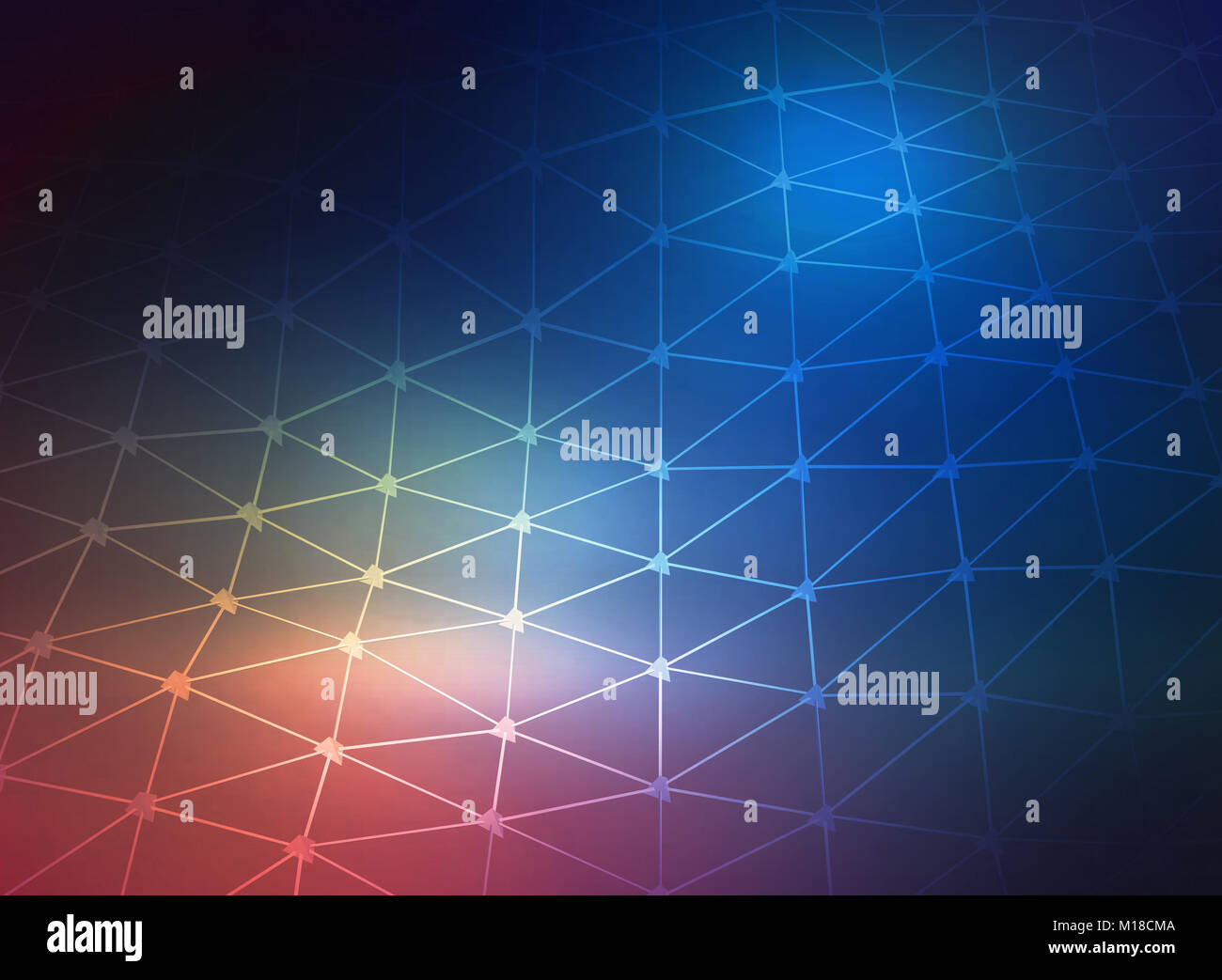 3d Illustrazione griglia space future design per lo sfondo Foto Stock