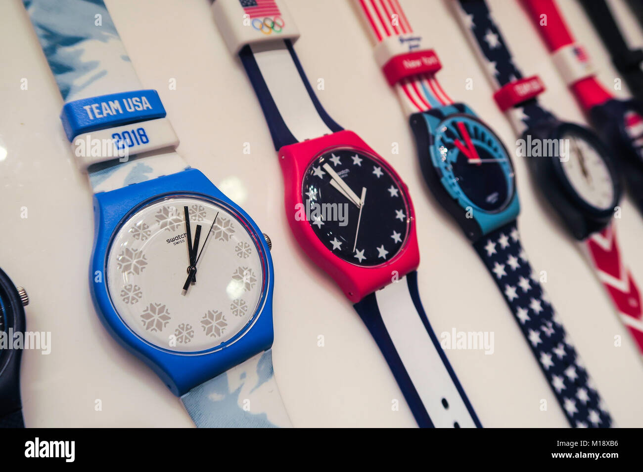 Il Team USA Shop in Rockefeller Center, New York, Stati Uniti d'America Foto Stock