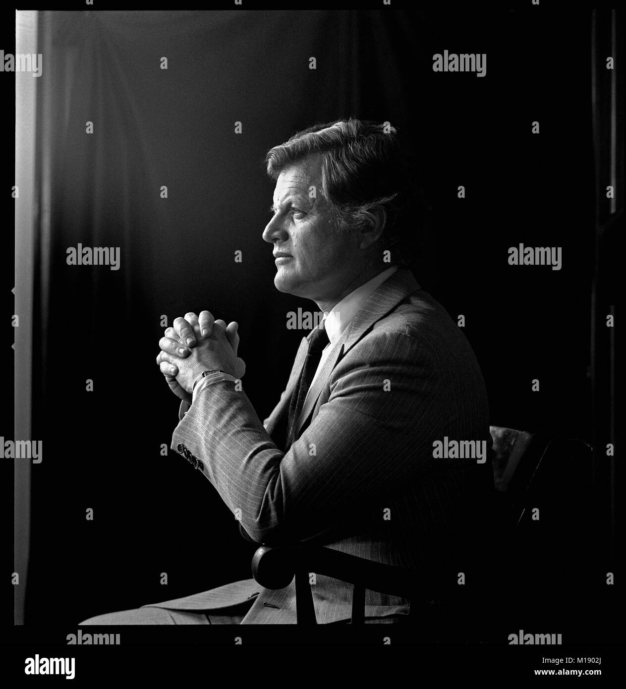 Il senatore Edward Ted Kennedy, 1976. Foto Stock
