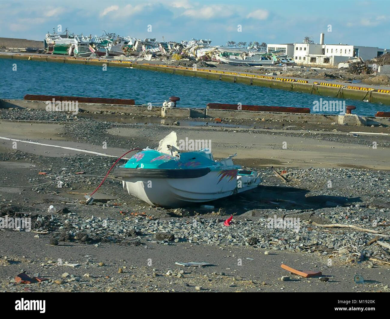 24 marzo 2012 Soma, Fukushima, Giappone Foto Stock