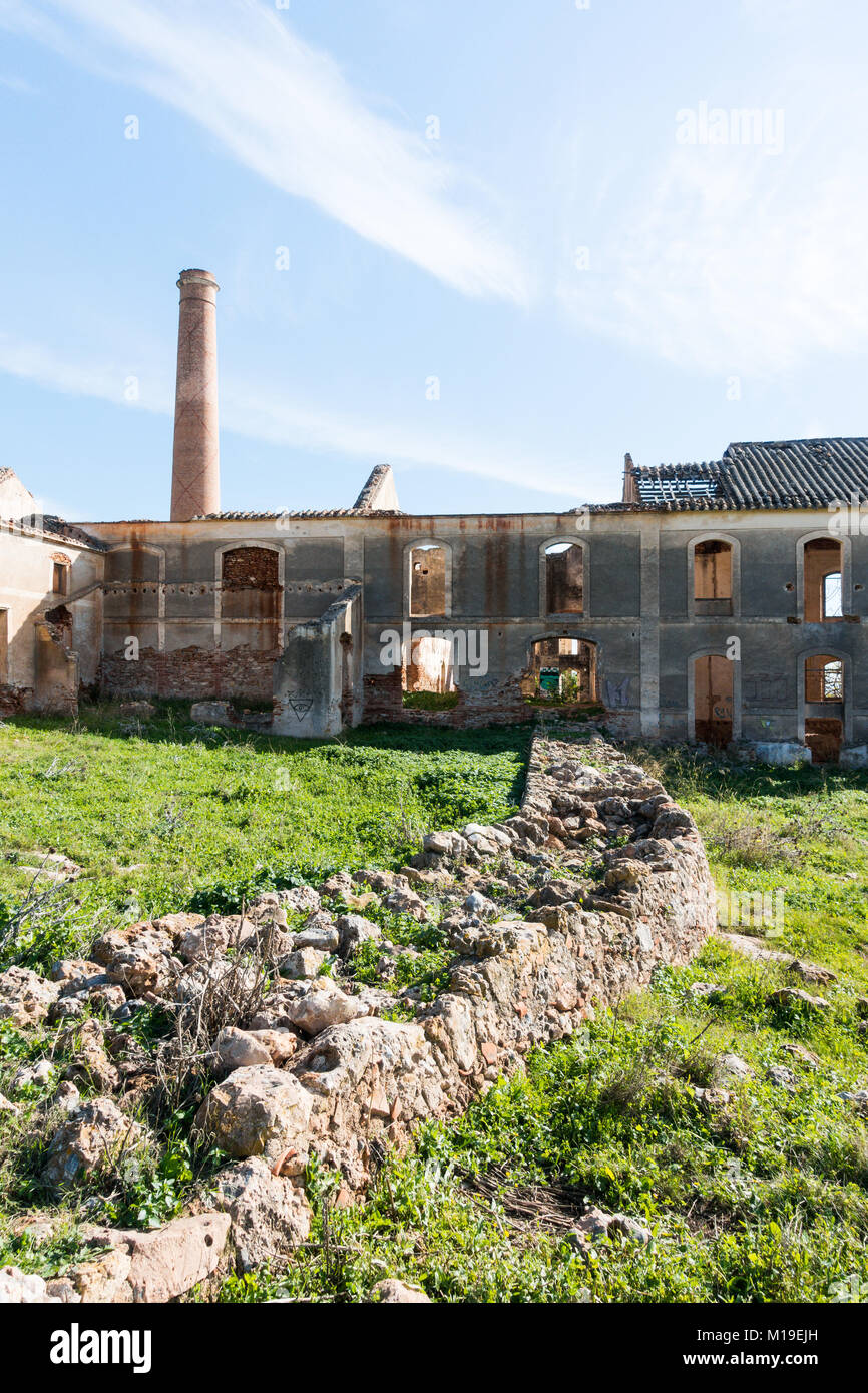 San Joaquin de Maro fabbrica di zucchero a funzionamento intermittente tra il 1880 e il 1930 in una zona denominata Las Mercedes. Fondata da Joaquín Pérez del Pulgar, Foto Stock