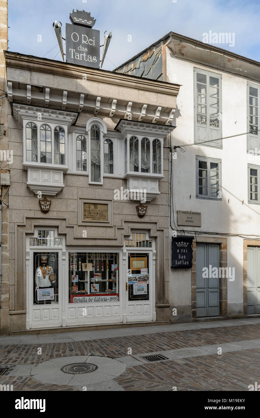 Famoso chef pasticcere Carlos 'El Rey de las Tartas'. Mondo do, Lugo, Galizia, Spagna Foto Stock