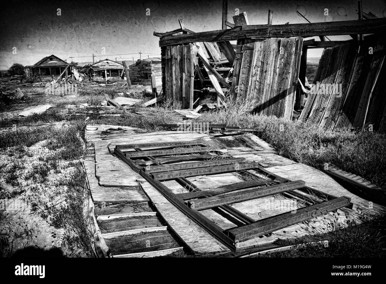 Vecchia città fantasma in Utah Foto Stock