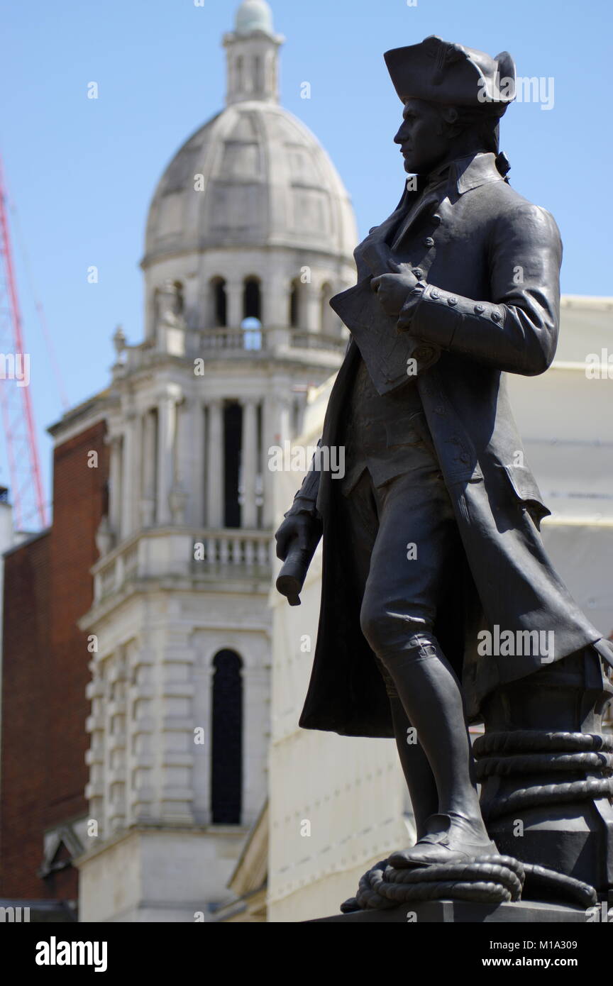 Capitano James Cook, centro di Londra, Inghilterra, Regno Unito. Foto Stock