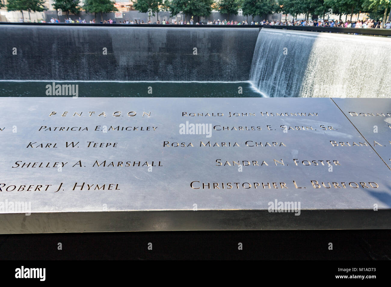 National September 11 Memorial New York City Foto Stock