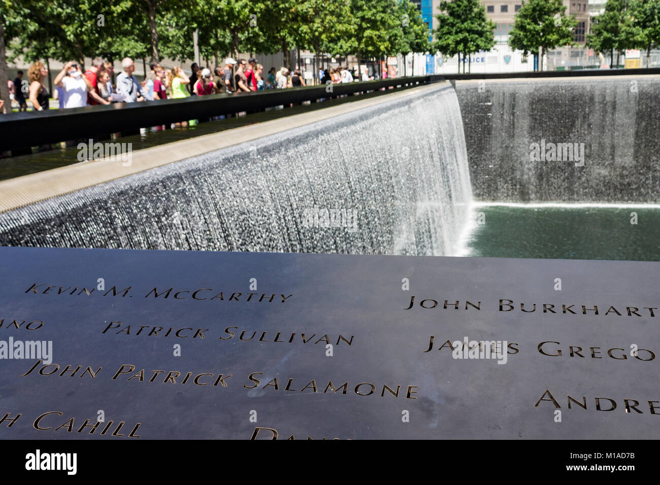 National September 11 Memorial New York City Foto Stock
