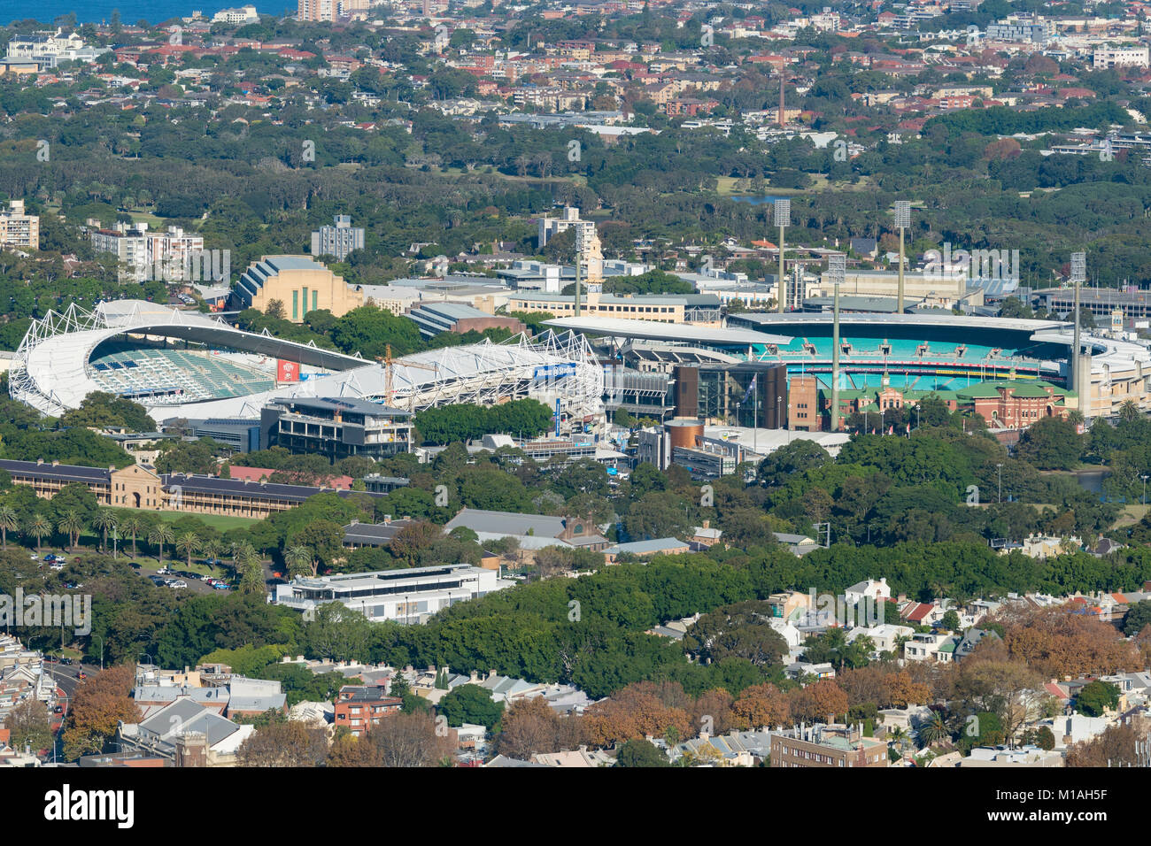 Sydney Football Stadium di Sydney e il Sydney Cricket Ground Foto Stock