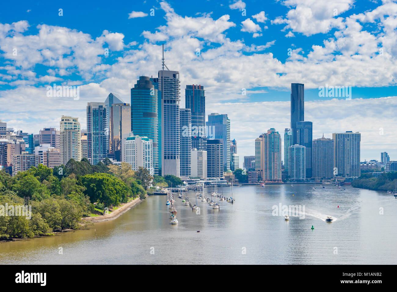 Il CBD di Brisbane in ore diurne Foto Stock