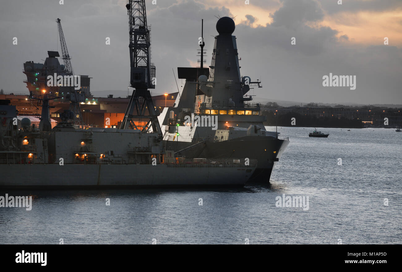 Portsmouth Base Navale Foto Stock