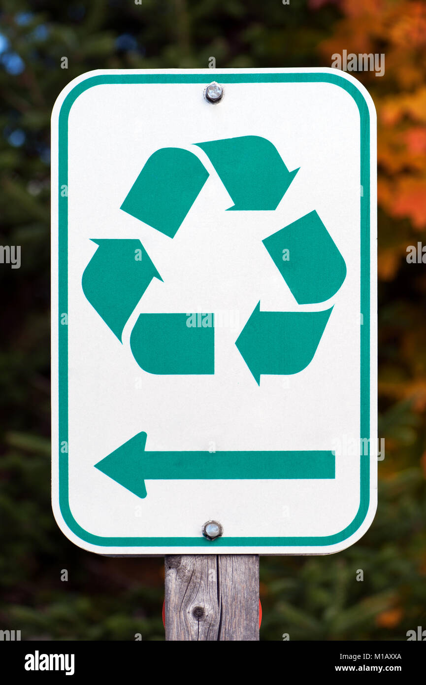 Panneau autocollant « Non Recycling Waste » - Recycling - A4-210 mm x 297 mm