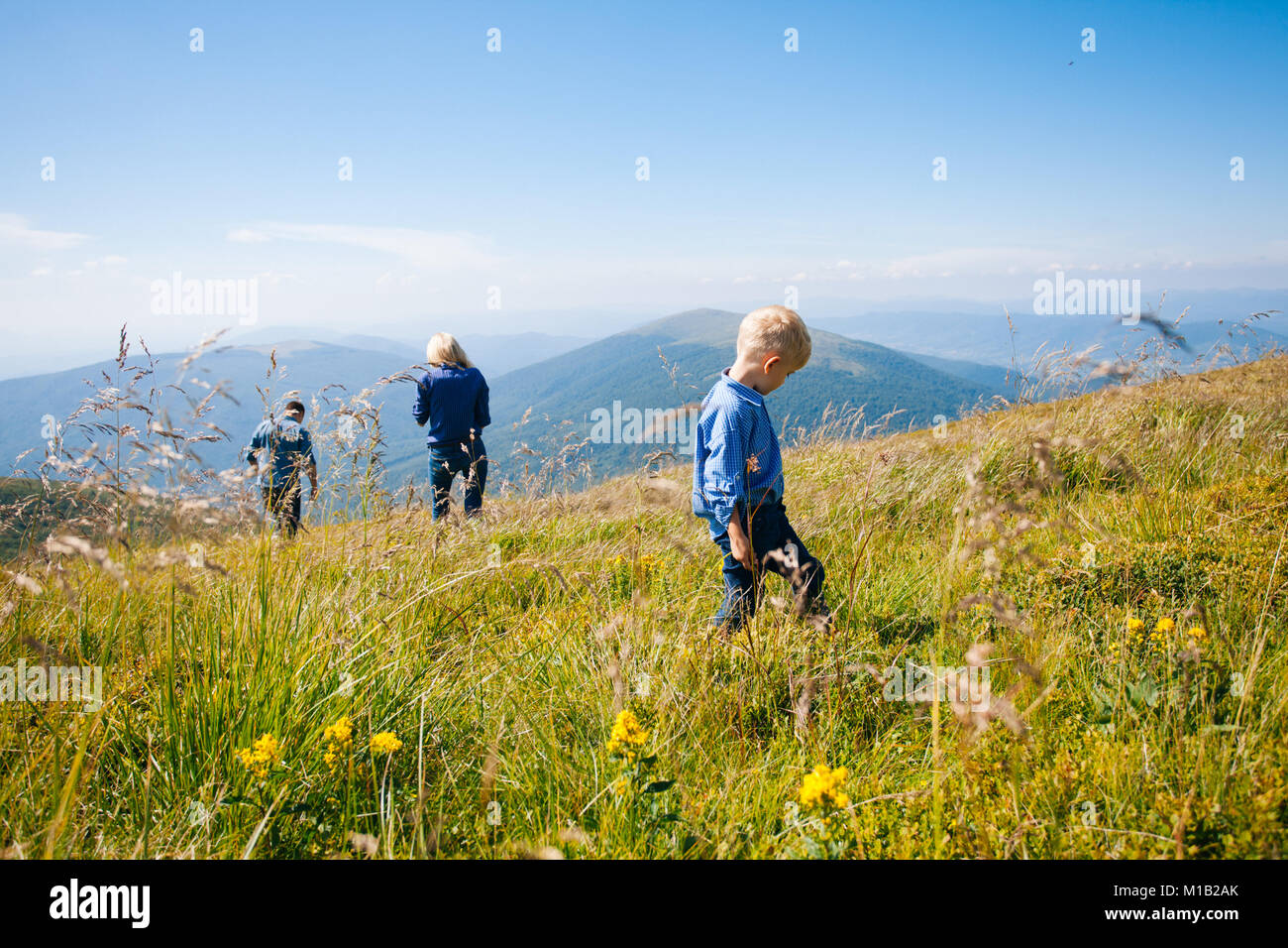 La famiglia gusti frutti di bosco Foto Stock