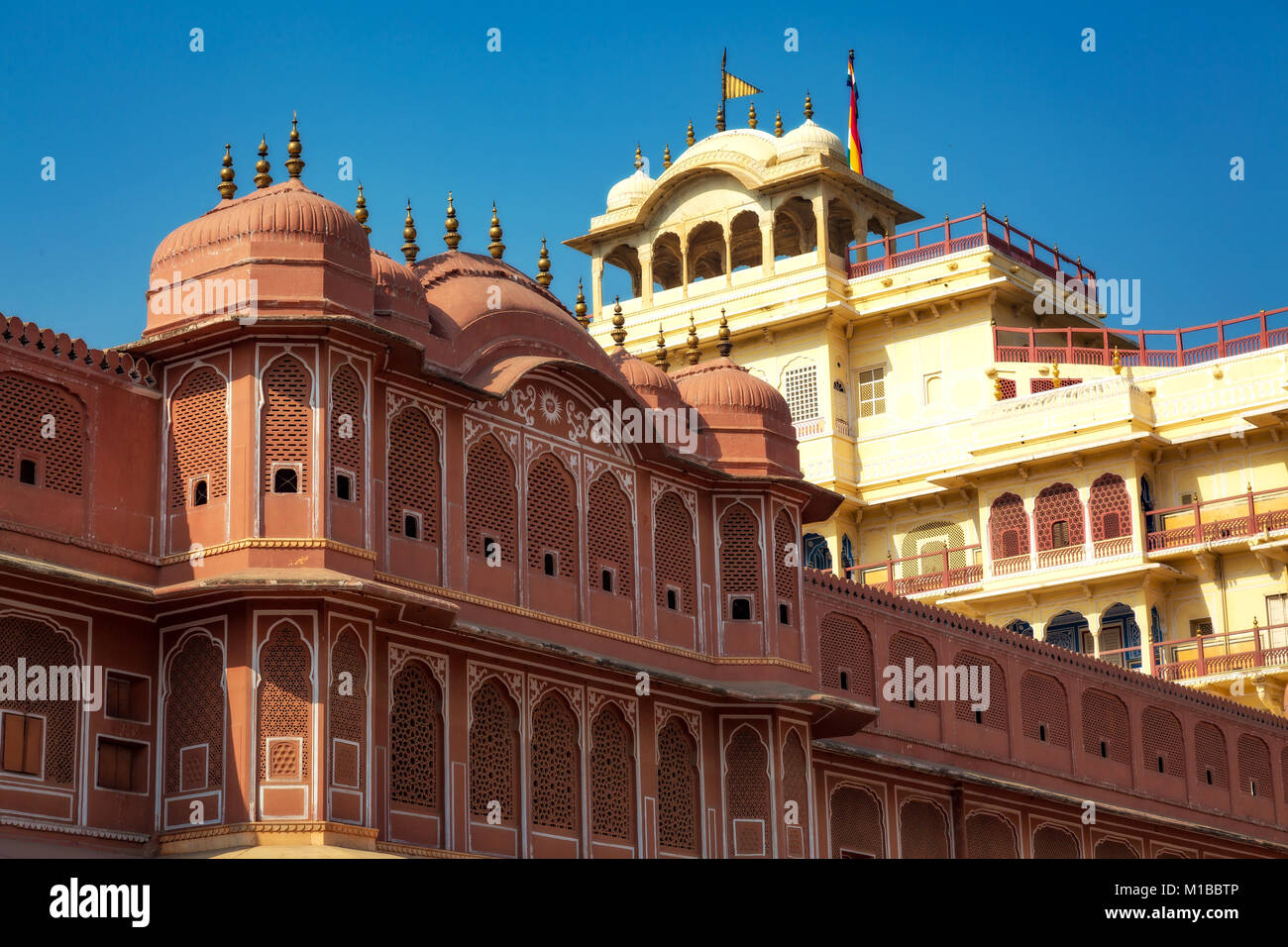 City Palace Jaipur Rajasthan - Chandra Mahal museo struttura di architettura Foto Stock
