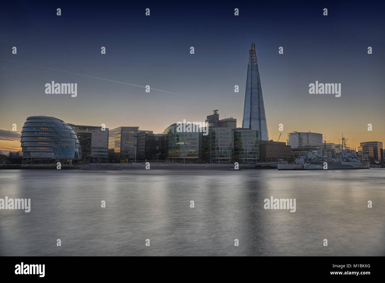 La shard municipio palazzi di vetro più Londra Foto Stock