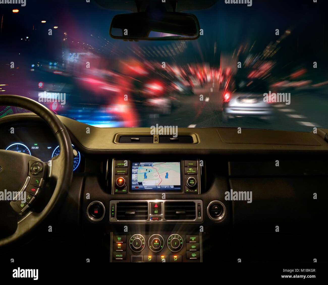 Concetto fotografia: di nuovo in strada Foto Stock