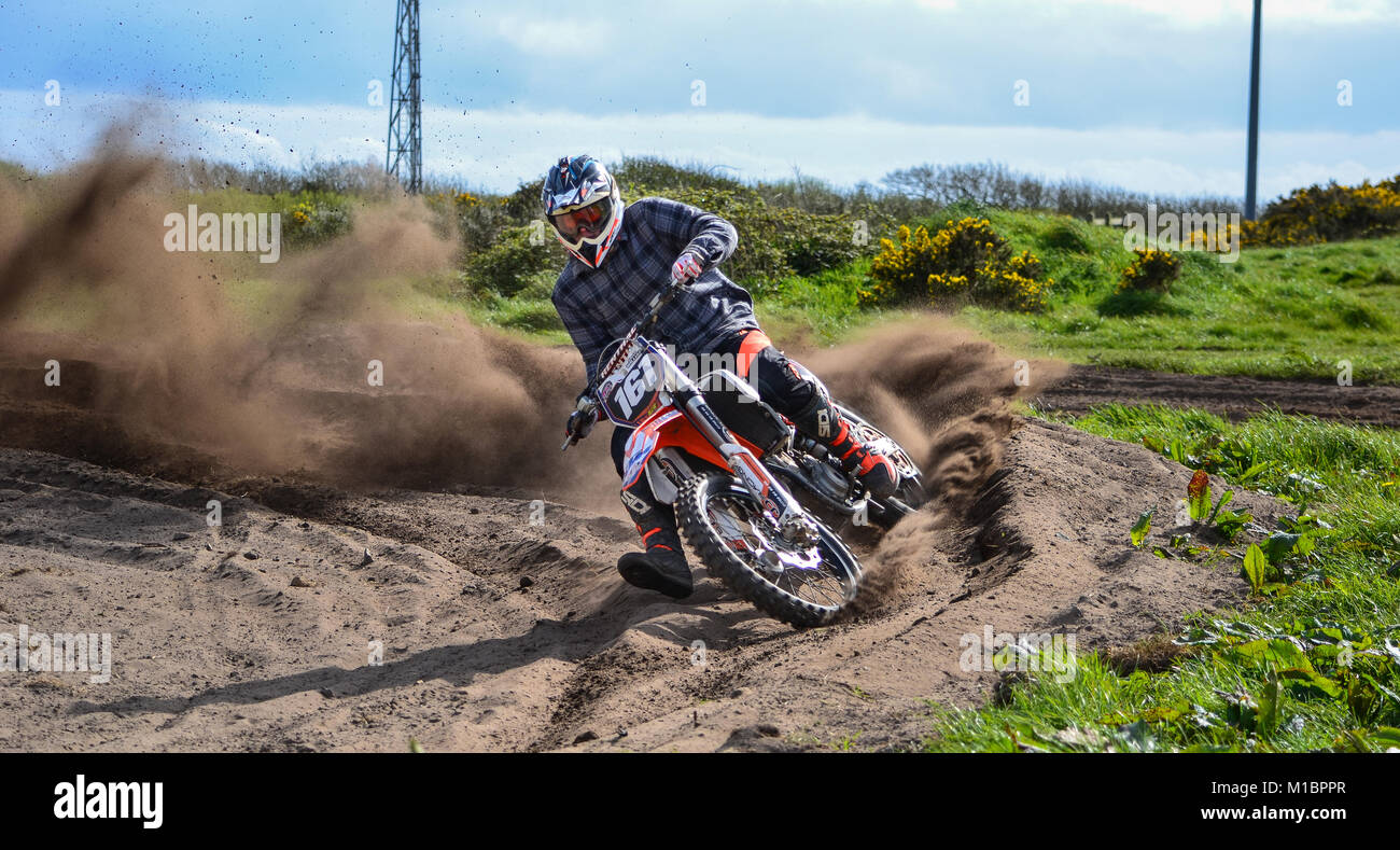 Aidan Williams Sennen motocross KTM Foto Stock