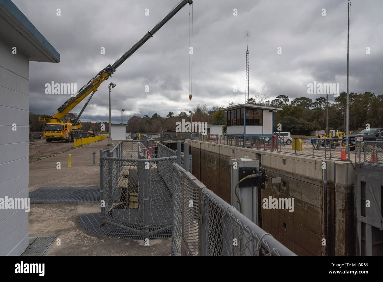 Moss bluff e di bloccaggio di diga in Marion County, Florida USA Foto Stock