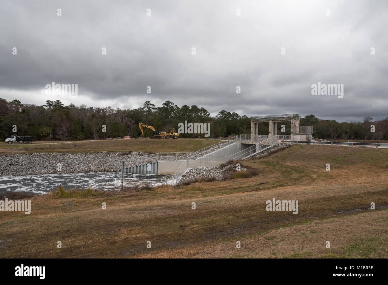 Moss bluff e di bloccaggio di diga in Marion County, Florida USA Foto Stock