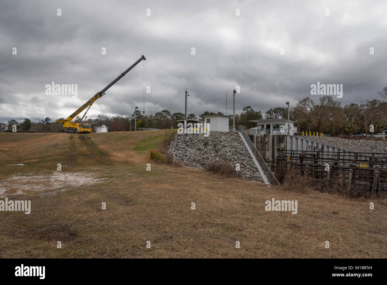 Moss bluff e di bloccaggio di diga in Marion County, Florida USA Foto Stock