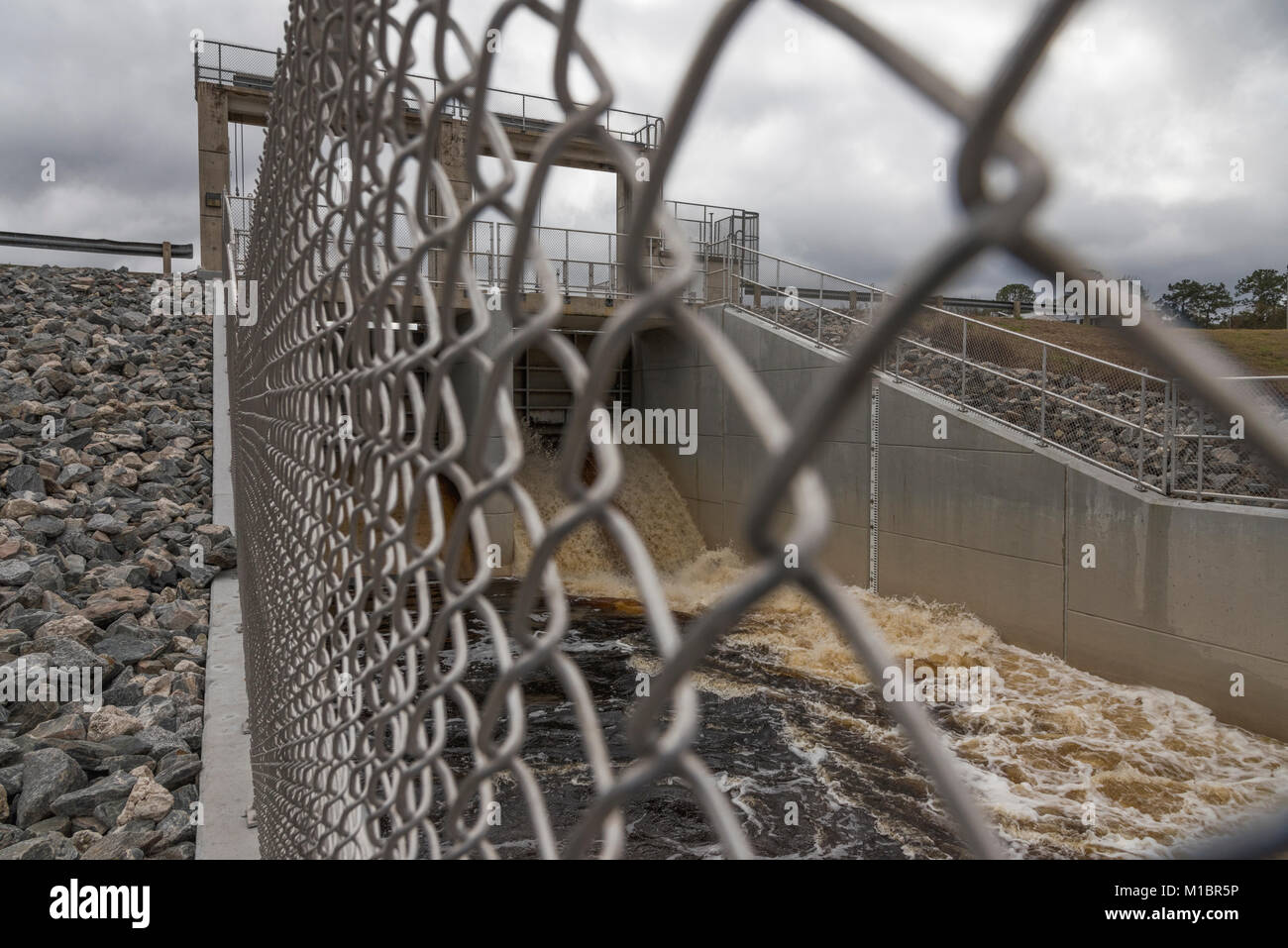 Moss bluff e di bloccaggio di diga in Marion County, Florida USA Foto Stock