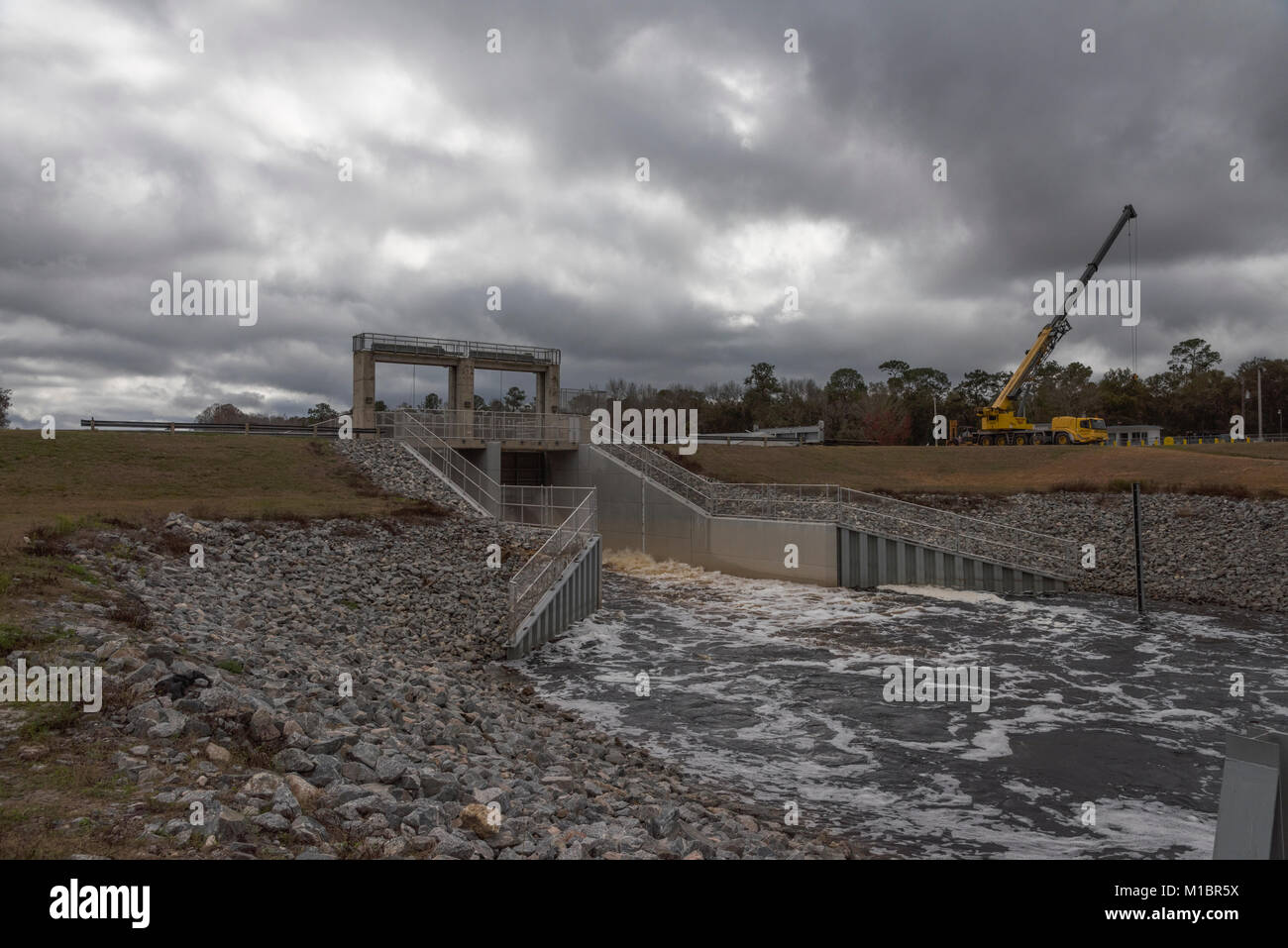 Moss bluff e di bloccaggio di diga in Marion County, Florida USA Foto Stock