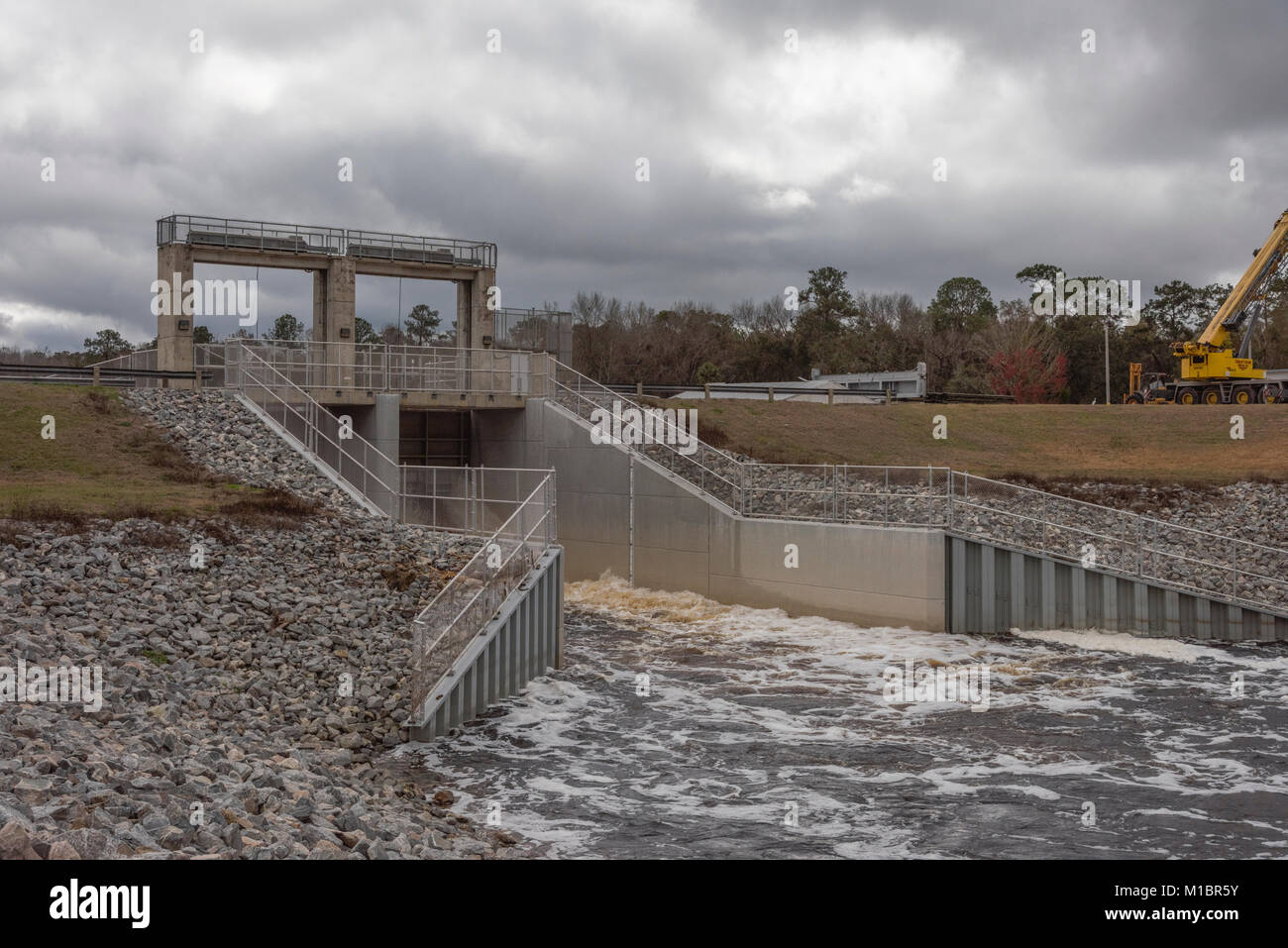 Moss bluff e di bloccaggio di diga in Marion County, Florida USA Foto Stock