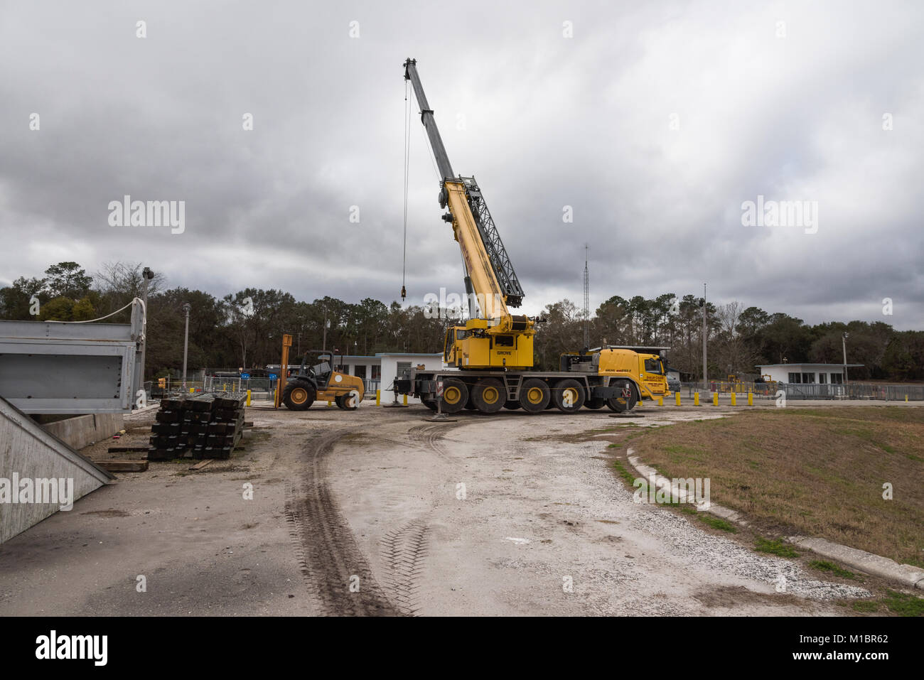 Moss bluff e di bloccaggio di diga in Marion County, Florida USA Foto Stock
