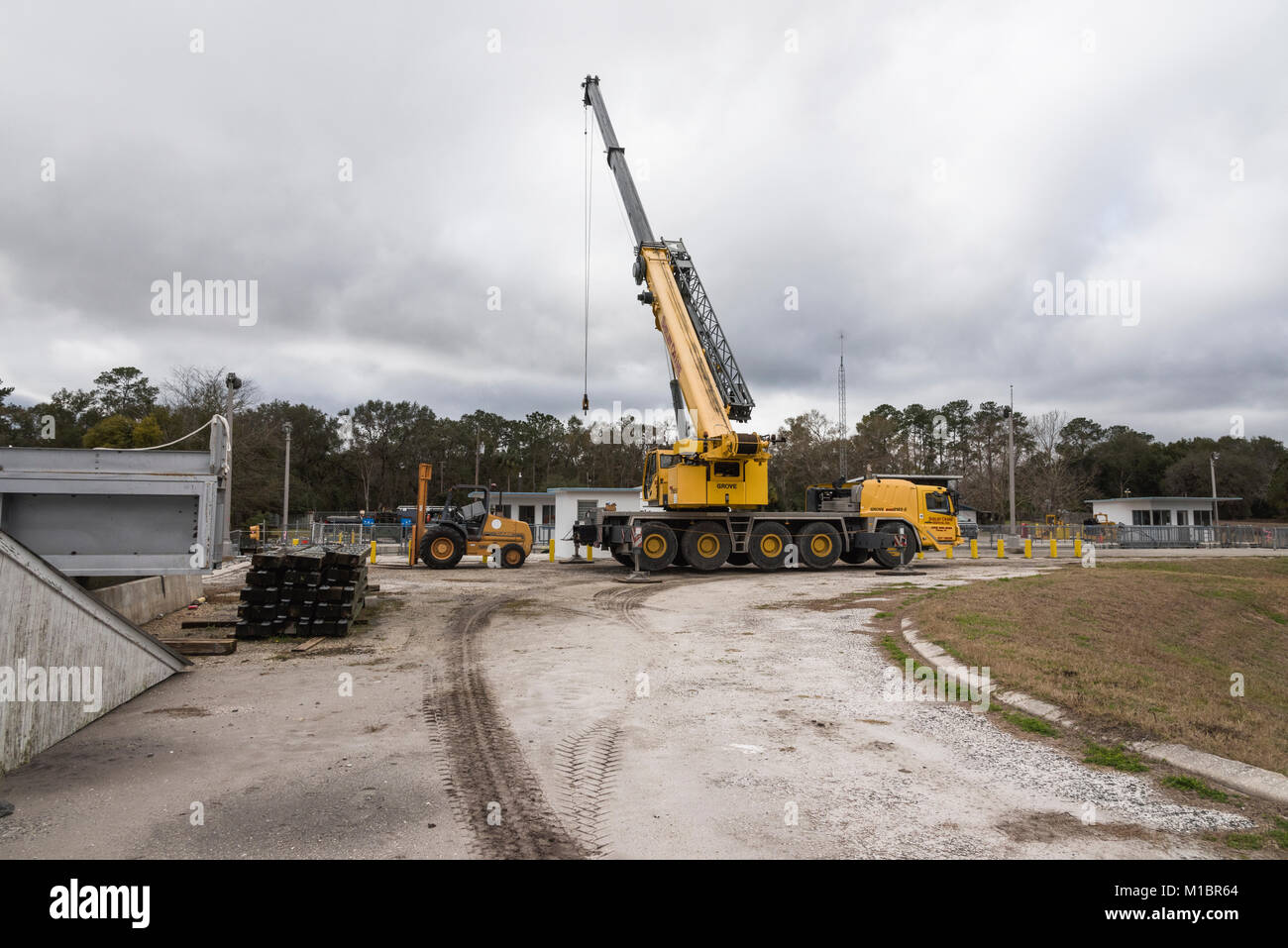 Moss bluff e di bloccaggio di diga in Marion County, Florida USA Foto Stock