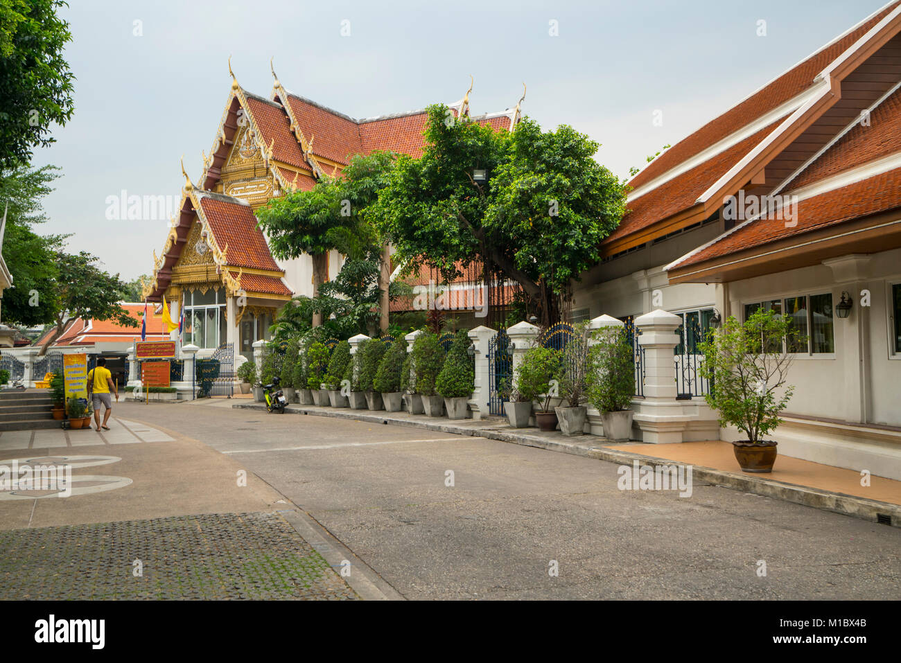 La guerra Saket tempio ( montagna d'oro) Bangkok Foto Stock