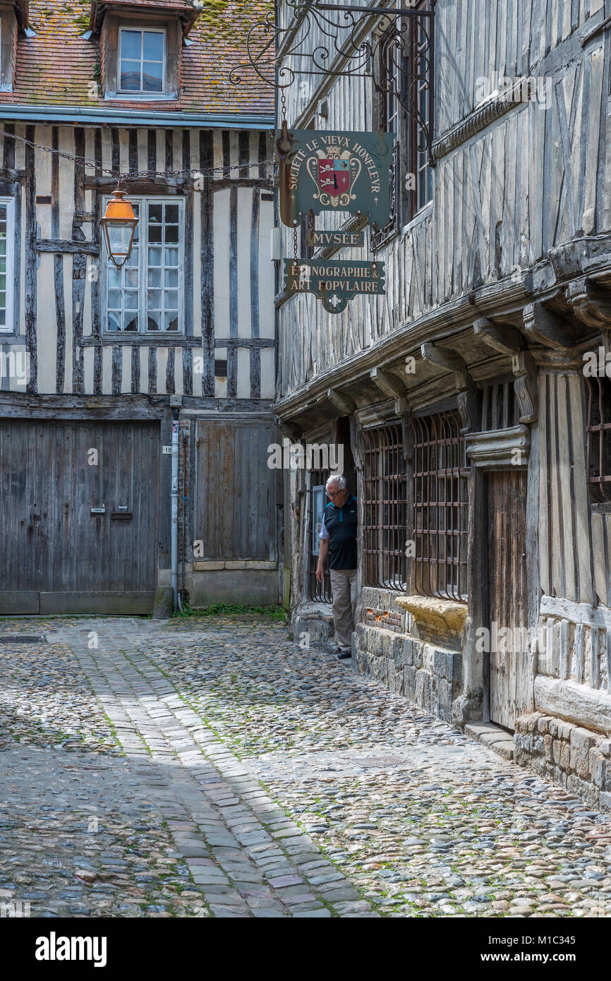 Il museo etnografico, Honfleur, Calvados, Normandia, Francia, Europa. Foto Stock