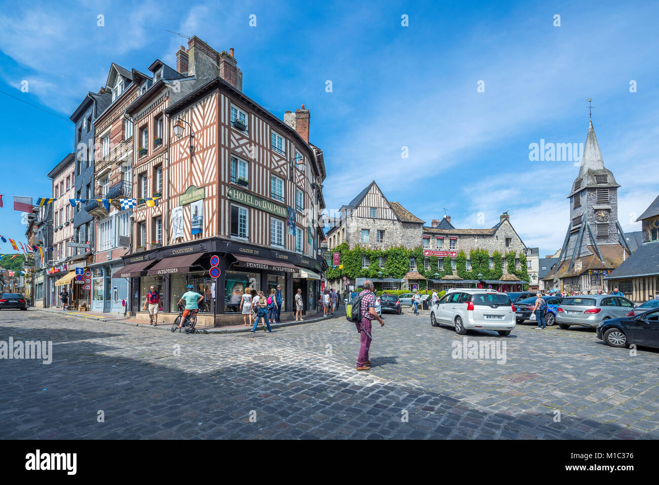 Honfleur, Calvados, Normandia, Francia, Europa. Foto Stock