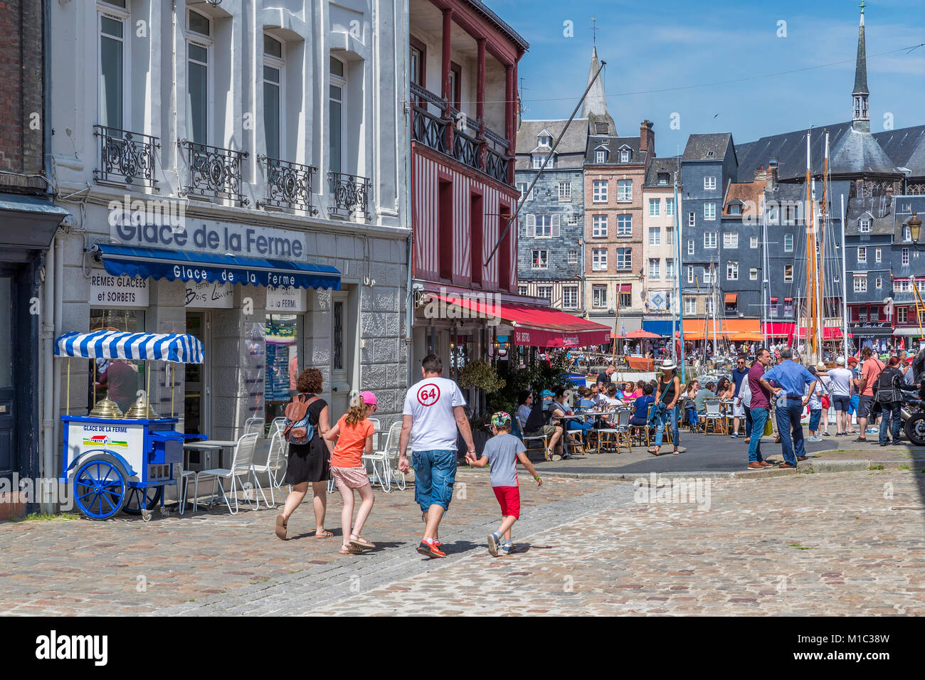 Honfleur, Calvados, Normandia, Francia, Europa. Foto Stock