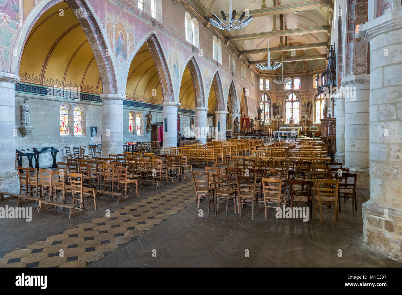 La chiesetta di San Leonardo a Honfleur, Calvados, Normandia, Francia, Europa. Foto Stock