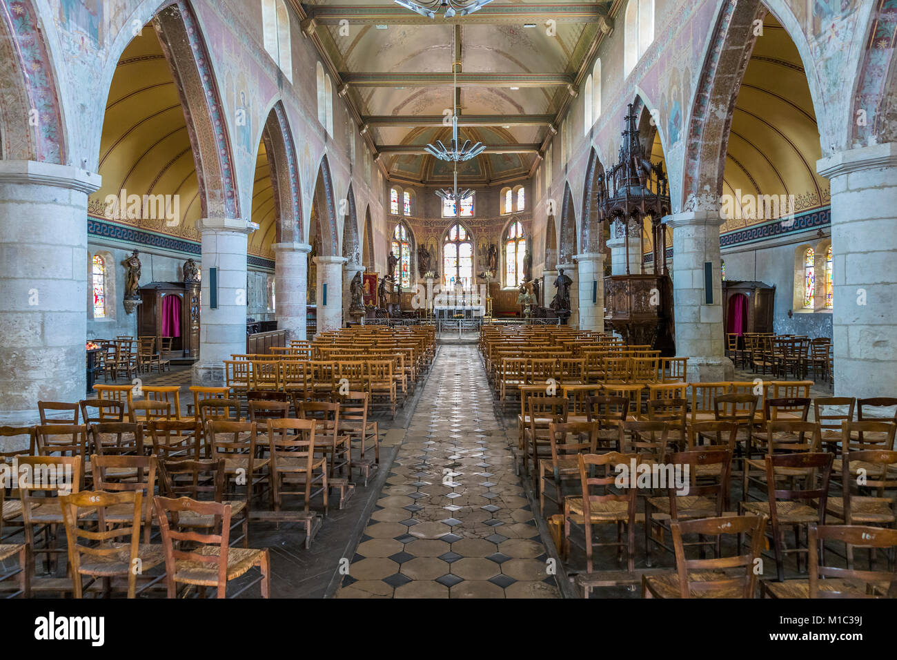 La chiesetta di San Leonardo a Honfleur, Calvados, Normandia, Francia, Europa. Foto Stock