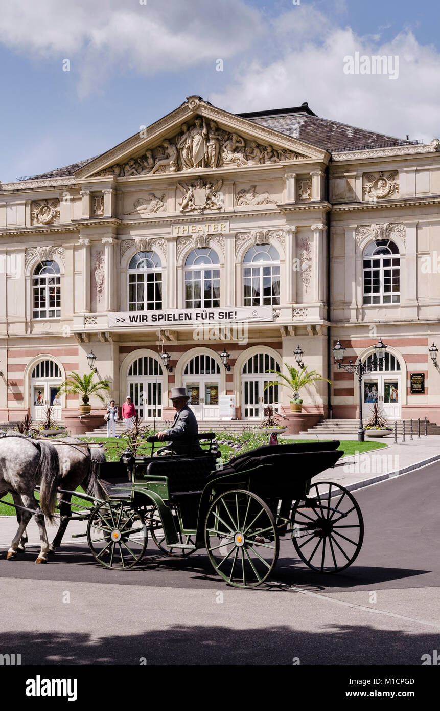 Teatro in Baden-Baden Foto Stock