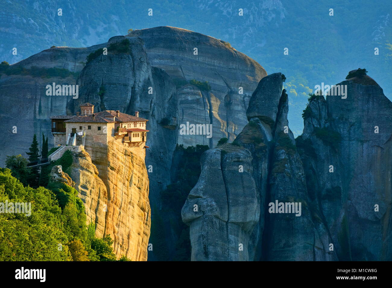 Il monastero di Meteora, Grecia Foto Stock