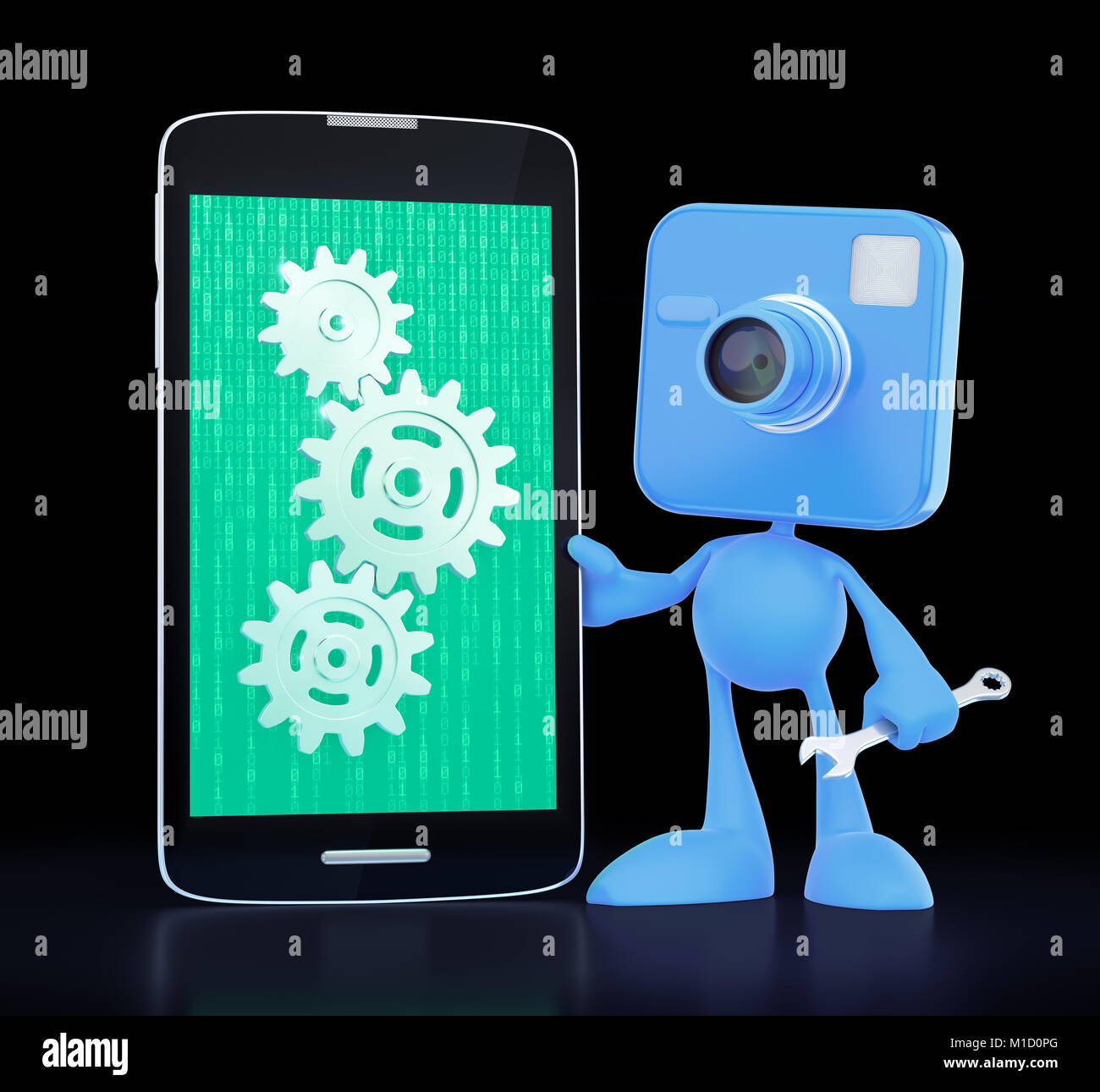 Cartoon Servizio Tecnico Foto Stock