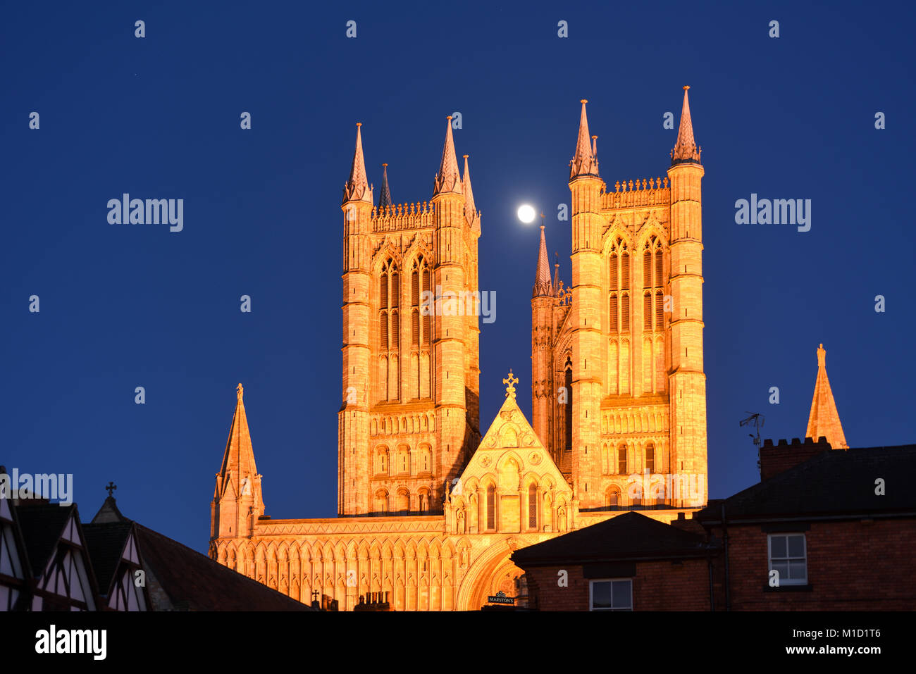 Cattedrale di Lincoln Lincolnshire, Regno Unito. Foto Stock
