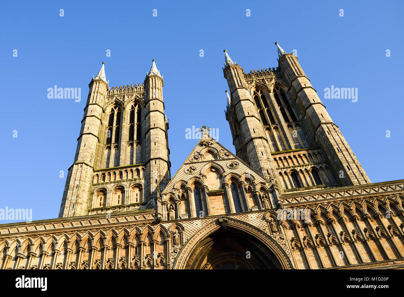 Cattedrale di Lincoln Lincolnshire, Regno Unito. Foto Stock